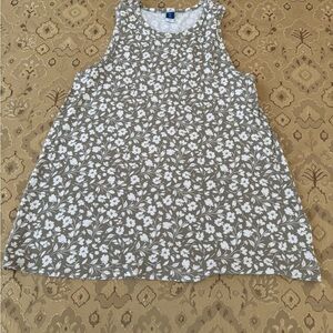 Old Navy Floral Tank Top - White and Gray